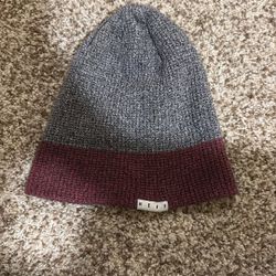 Neff Gray And Red Cotton Beanie Great Condition