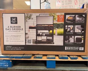 Member's Mark 4-Burner 36" Propane Gas Griddle w/ Cover Brand New In Box