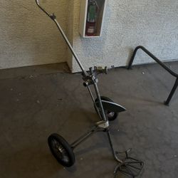 Vintage Golf Push Pull Cart With Fold Down Seat