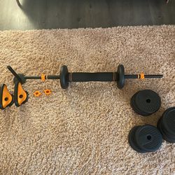 6-in-1 Adjustable Dumbbell Weight Set