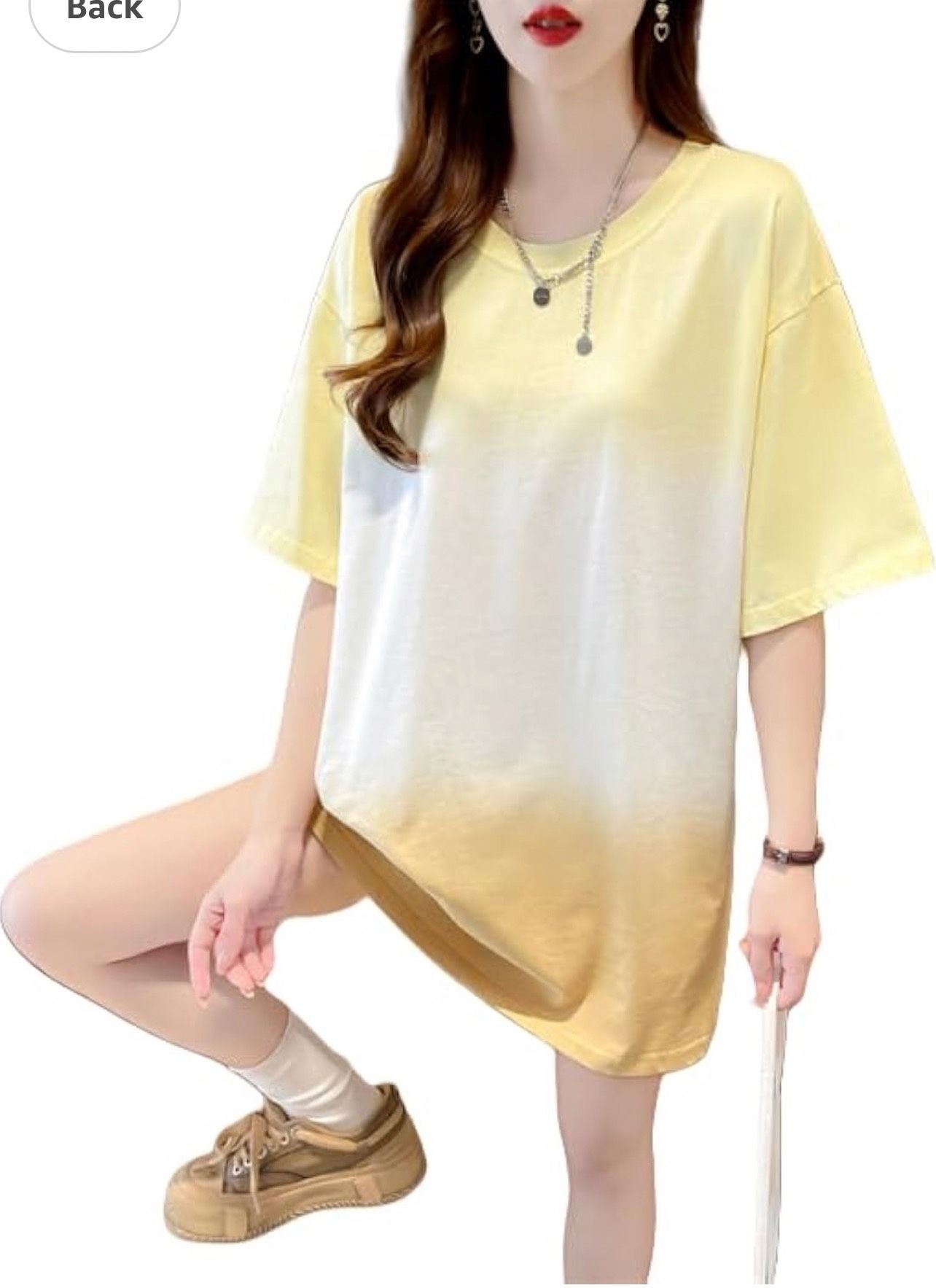 Women's Large Size Clothes Round Neck Casual Short Sleeve Color Clash Design T Shirt Summer Loose Top