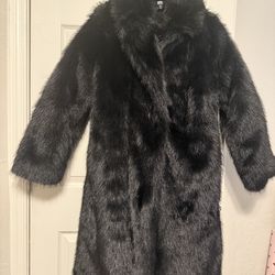 Faux fur coat