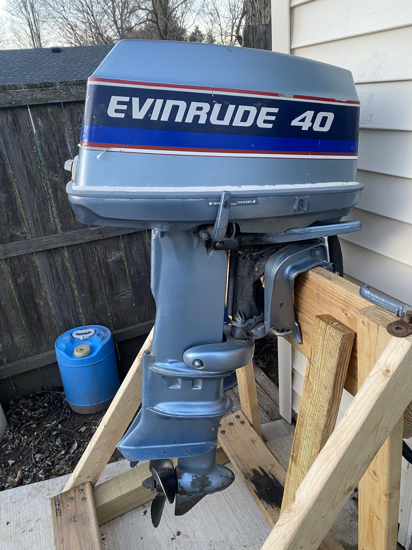 1975 Evinrude 40hp Outboard Long Shaft 