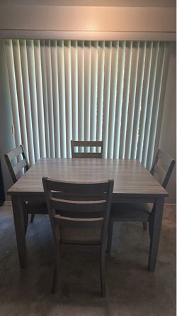 Dining Table Set with 4 Chairs - $185 OBO