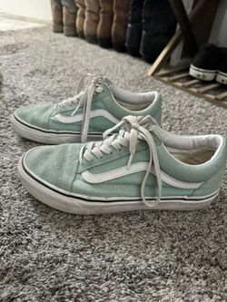 Teal Vans women 8.5