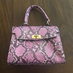 Purple mini purse