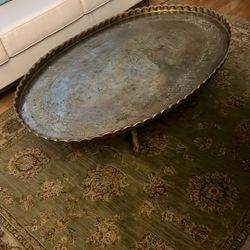 Brass Coffee Table Mid-Century Modern
