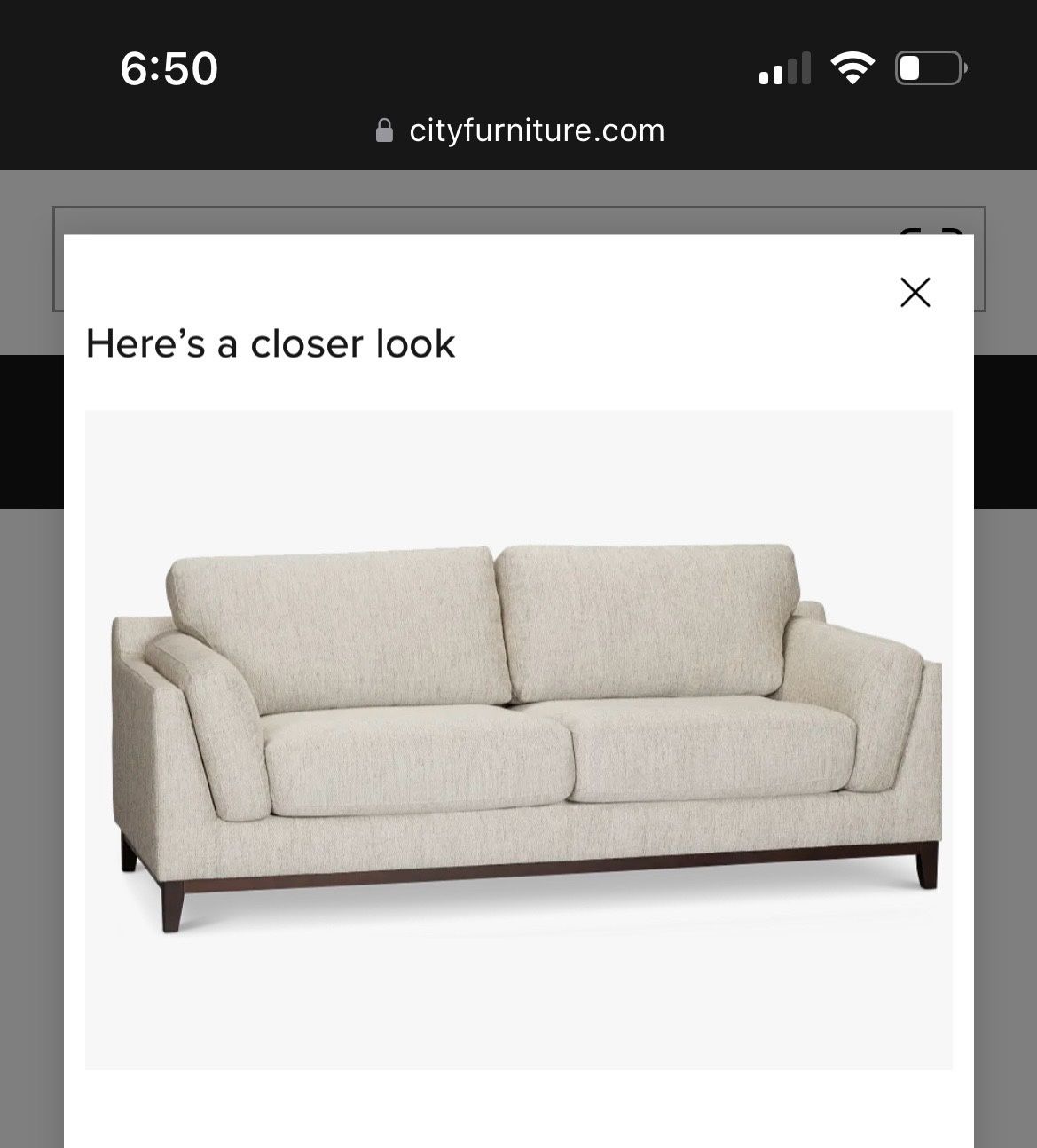 City furniture sleeper couch With Mattress