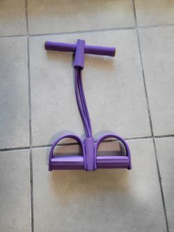 Purple Resistance Band Foot Pedal Puller