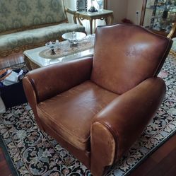 Tradition De France Luxury Solid Wood & French Leather Armchairs for Sale - $300 OBO