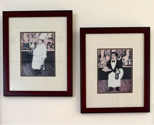 Professionally framed prints by French artist, Guy Buffet
