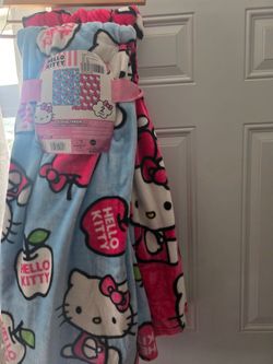 Hello Kitty Cloud Throw Blankets