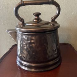 Vintage McCoy Bronze Teakettle Cookie Jar (9”)