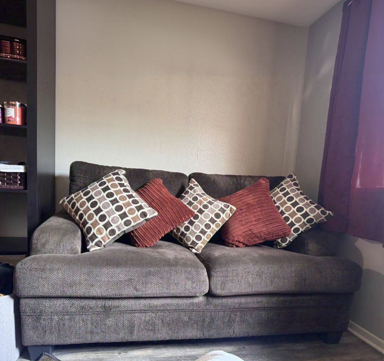 Loveseat couch (pillows not included)