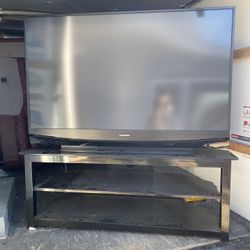 60 Inch Mitsubishi Big Screen TV /With Stand.