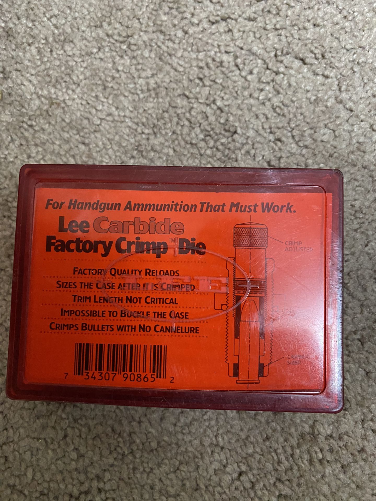 Lee Factory Crimp Die 45 LC / 454 Cassull