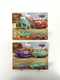 Disney Pixar Cars Race to Celebrate 20th Anniversary 2-Pack Mater, McQueen, Ramon, Flo