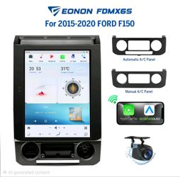 EONON Car Stereo for 2015-2020 Ford F-150, 12.1 inch IPS Touch Screen
