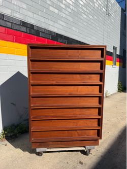 Authentic John Keal for Brown Saltman Tallboy Dresser (c. 1960s)
