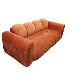 BRAND NEW 9ft SOFA  VELVET ORAGE FABRIC,  CUSTOM MADE AVAILABLE 