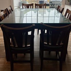 9 Piece Dining Table Solid Wood