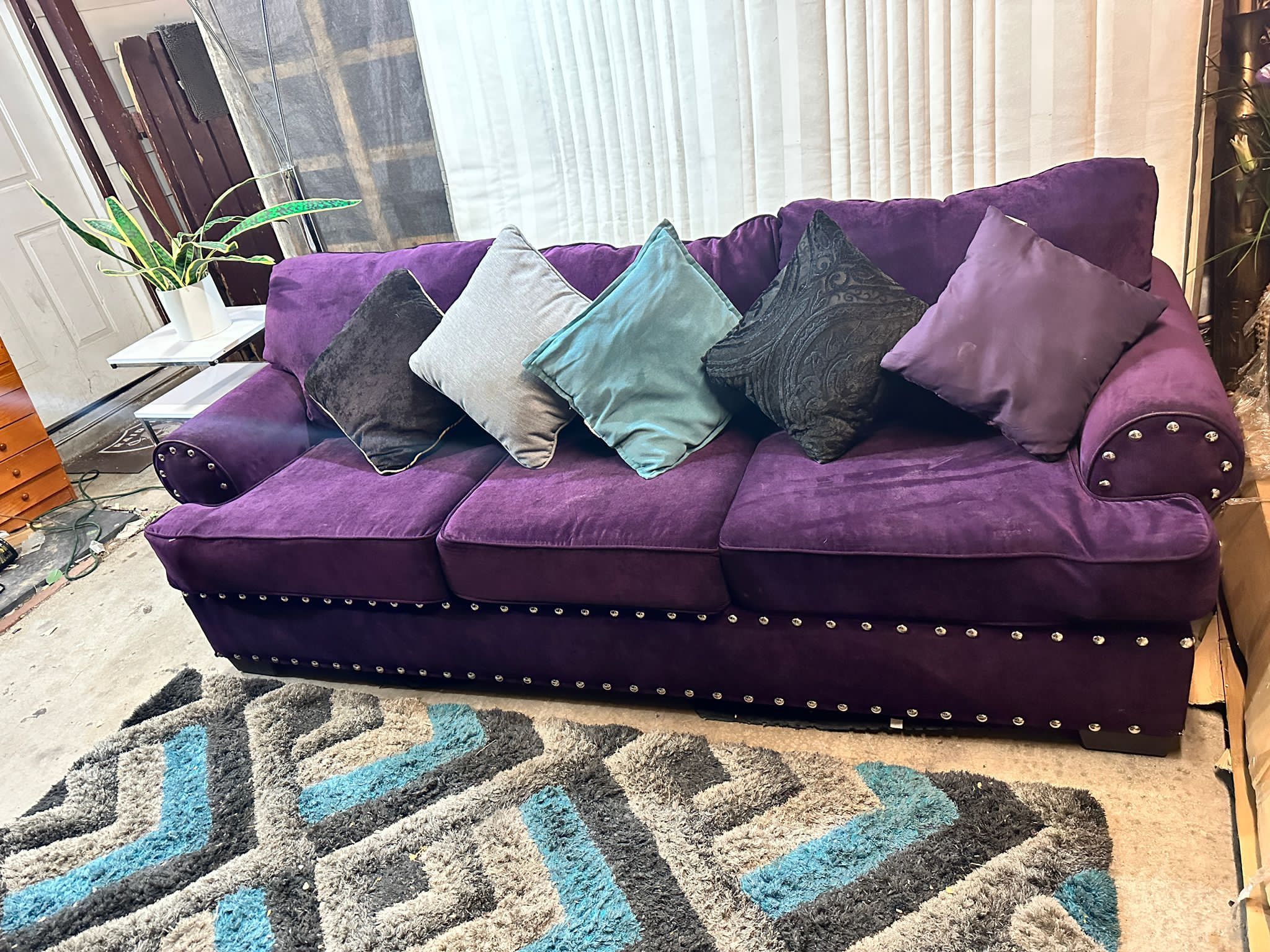 PURPLE COUCH.. FREE DELIVERY AVAILABLE for Sale in Henderson, NV OfferUp