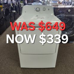 GE 6.2 CU.FT.CAPACITY
ELECTRIC DRYER WITH UP TO 120
FT. VENTING AND SHALLOW DEPTH