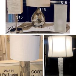 LAMPS & PRICES & DETAILS LISTED ON PHOTO