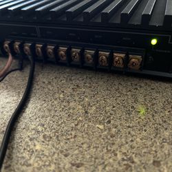 Old School Car Amplifier 80s 90s vintage Amp Rockwood Force 1 series 4channel Amplifier 200watts perfect for doors speakers 