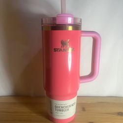 Stanley Flowstate Quencher 30oz Tumbler Pink Parade Brand New