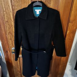 Ladies, J.Crew long coat petite small