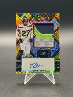 2022 Panini Select - Jumbo Rookie Signature Swatches Tariq Woolen RC Auto 10/10