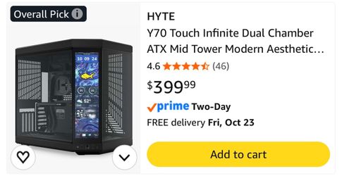 HYTE 70 Touch with ASUS B850E Gaming WiFi