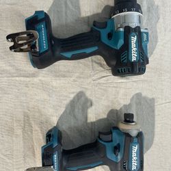 Makita 18v Brushless Hammer Drill And Impact Combo Minimal  Usage On Both.