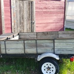 5x7' Landscape Trailer. Drive Up Gate. Nice Tow Behind Trailer W/Sides