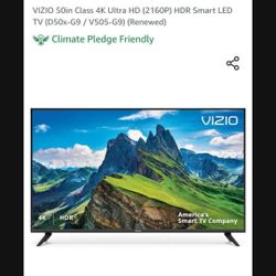 NEW CONDITION 50 INCH VIZIO SMART TV SOLD WITHOUT REMOTE