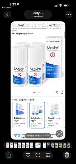 Maxim Antiperspirant Roll-On 4 Pack