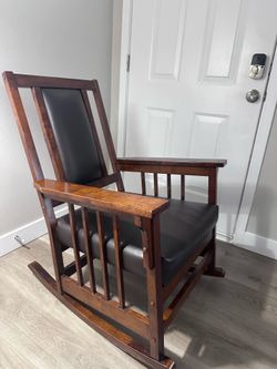 Padded rocking chair