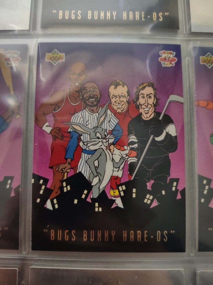 1993 Upper Deck Adventures In Toon World Bugs Bunny Hair OS 100 Cards Including Five Holograms - Michael Jordan