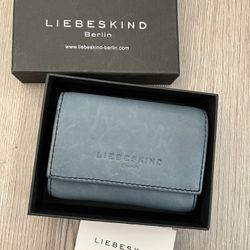 liebeskind wallet - blue leather (NEW)