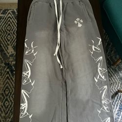 Gray y2k sweatpants