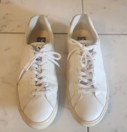 Veja Esplar Leather White Sneakers Size 45 Men's