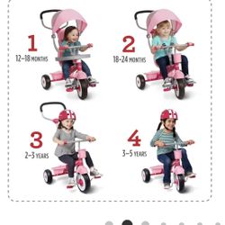 Pink Radio Flyer 4-1 Tricycle Very Very Clean Like Brand New Wiz’s