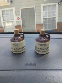 Vintage Jug Style Salt And Pepper Shakers 