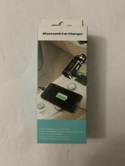 Wireless Bluetooth Car kit handsfree talk MP3 player fm transmitter dual car charger