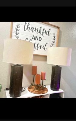 Night Stand Lamps In Good Condition $80