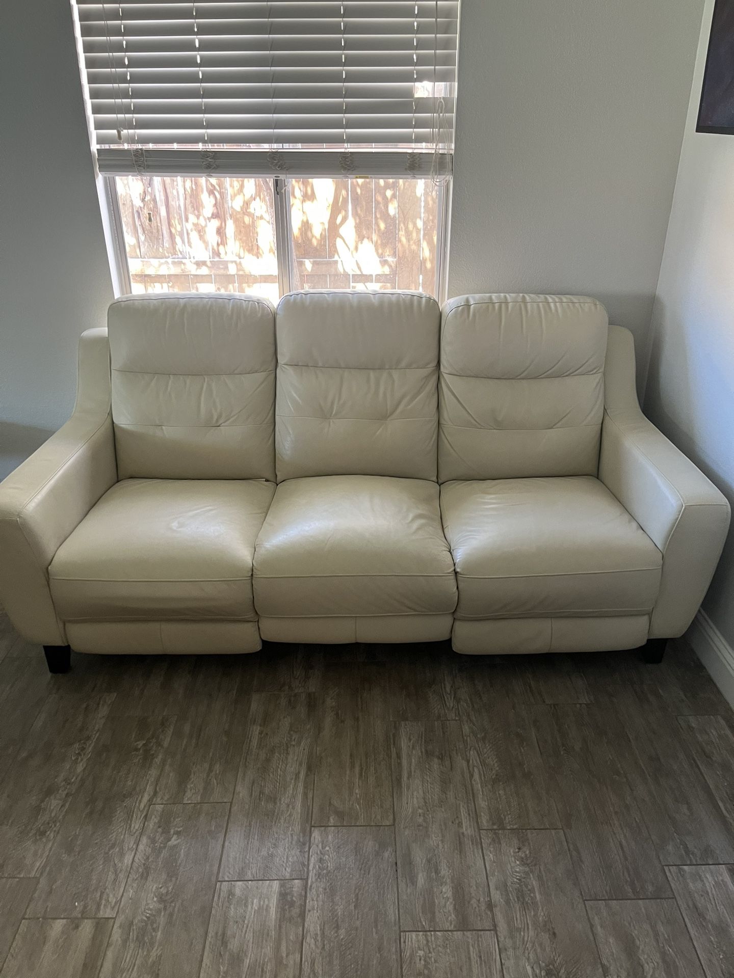 White Reclining Couch