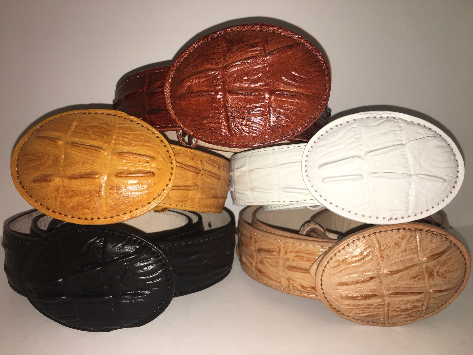 Cintos Cocodrilo 100% piel vacuna todas las medidas y colores disponibles