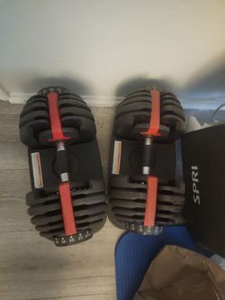 Adjustable dumbells