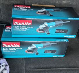 2- 9557pb makita 4-1/2 Paddle Switch Angle Grinder New